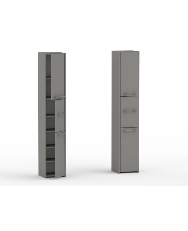 Słupek łazienkowy LUNA 30 cm 3d Szara. komin do łazienki